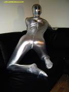 Mein schöner Silberner Zentai